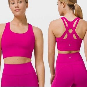 Lululemon💕”Stash It” Sonic Pink Sports Bra